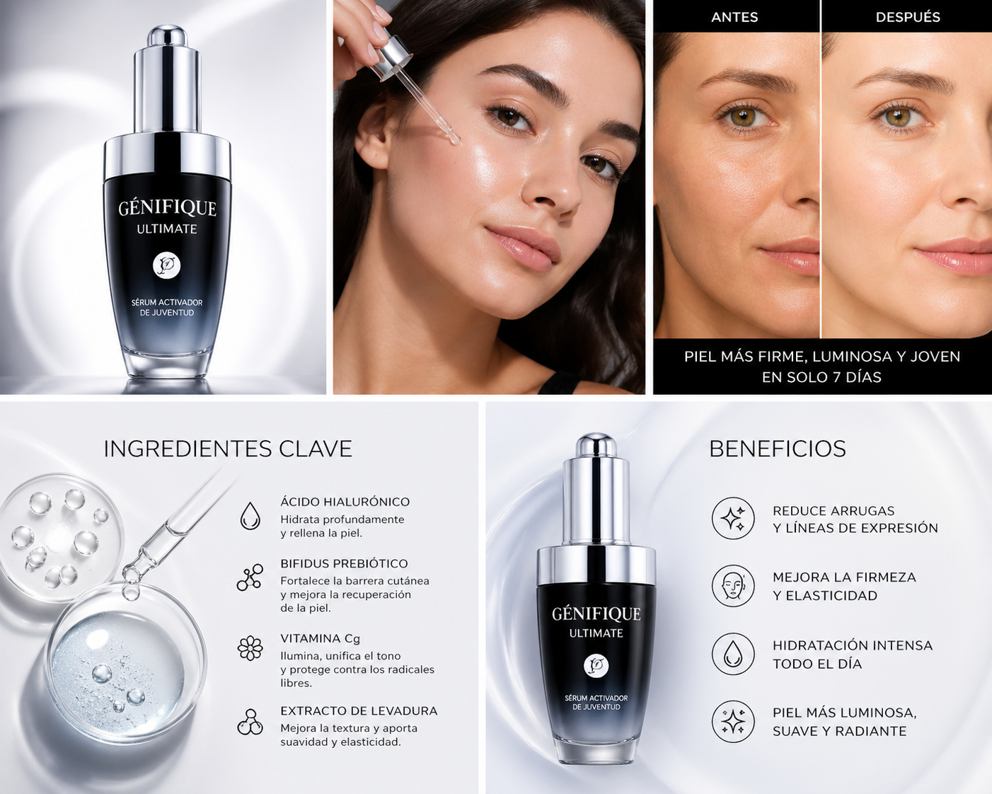 Sérum Rejuvenecedor Premium – Efecto Piel Joven en Días