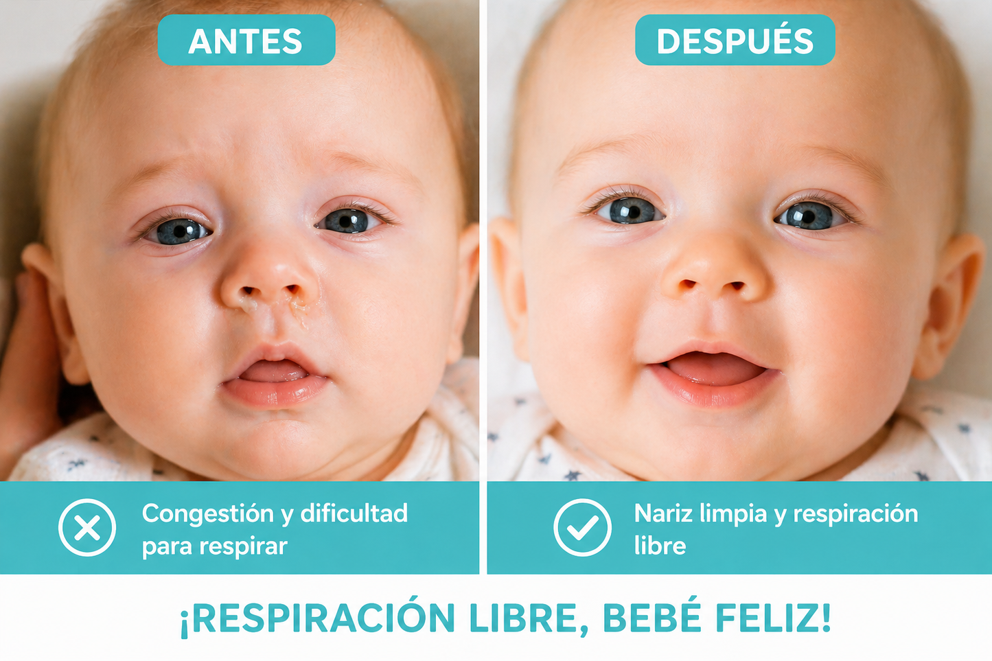 Aspirador Nasal para Bebé – Limpieza Segura y Efectiva